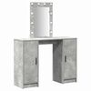 vidaXL Table de Toilette Gris clair 102 x 33 x 135 cm