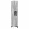 vidaXL Ensemble de mobilier de salle de bain avec tiroir Gris Sonoma