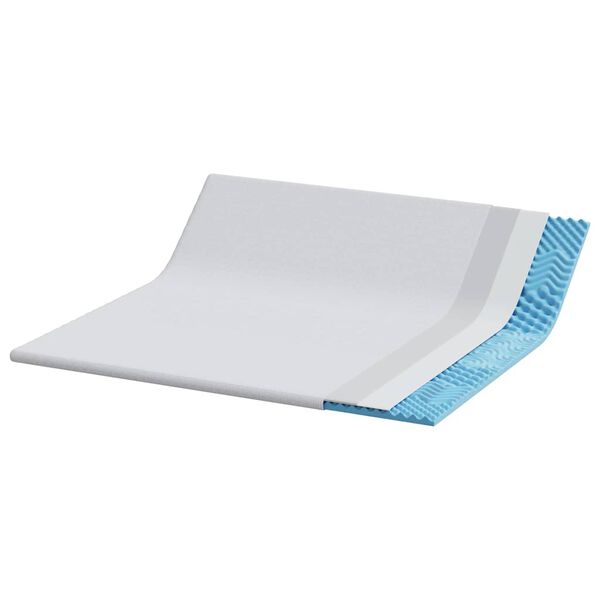 vidaXL Surmatelas Blanc 180 x 200 cm Tissu Jacquard