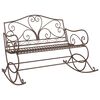 vidaXL Banc de jardin Marron ancien Acier