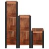 vidaXL &Eacute;tag&egrave;re 3 pcs Marron 80 x 30 x 110 cm Bois d'Acacia Massif