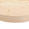vidaXL Dessus de table rond Ø60x3 cm bois de pin massif