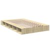 vidaXL Cadre de lit sans matelas ch&ecirc;ne sonoma 120x190 cm