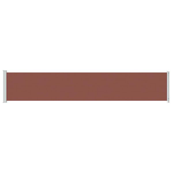 vidaXL Auvent lat&eacute;ral r&eacute;tractable de patio 117x600 cm Marron