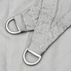 vidaXL Voile d'ombrage gris clair 3x3 m 100% polyester oxford