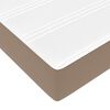 vidaXL Cadre de lit avec matelas Autre 2 pcs Tan PVC