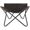 Lesli Living Chaise papillon Buffalo 75x75x87 cm Noir