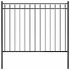 vidaXL Cl&ocirc;ture de jardin ASSEN en acier noir 1,7&nbsp;x&nbsp;1,2&nbsp;m