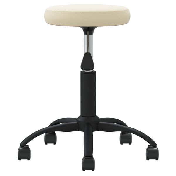 vidaXL Chaise de salle &agrave; manger Cr&egrave;me Velours