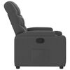 vidaXL Fauteuil inclinable en tissu gris fonc&eacute;
