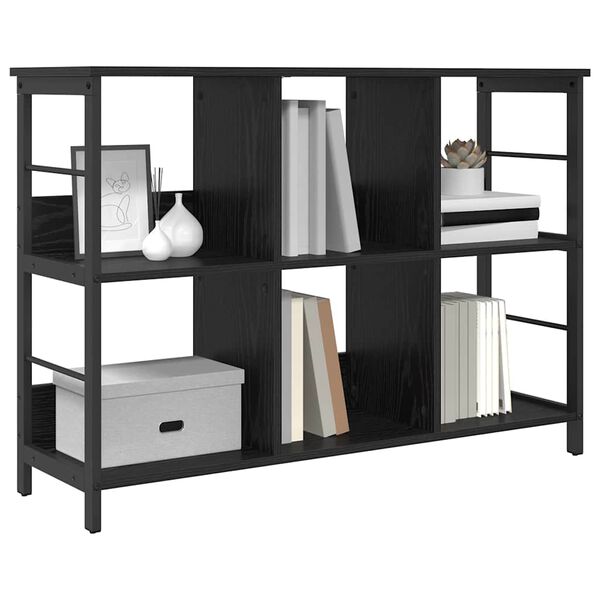 vidaXL &Eacute;tag&egrave;re Ch&ecirc;ne noir 102 x 32 x 72,5 cm Bois d'ing&eacute;nierie