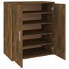 vidaXL Meuble &agrave; chaussures Ch&ecirc;ne fum&eacute; 60x35x70 cm Bois d'ing&eacute;nierie