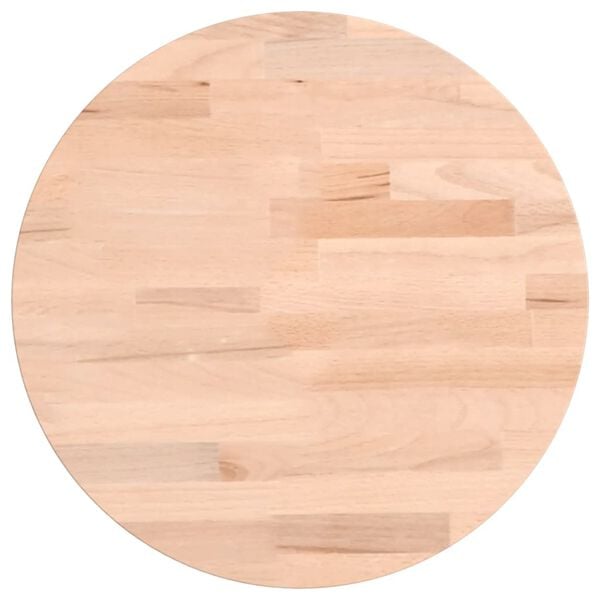 vidaXL Dessus de table &Oslash;30x4 cm rond bois massif de h&ecirc;tre