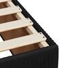 vidaXL Sommier &agrave; lattes de lit avec matelas Noir 140x200 cm Velours