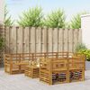 vidaXL Ensembles de canap&eacute;s 9 pcs Naturel Bois d'Acacia Massif