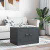vidaXL Table basse anthracite 67x50x44 cm acier