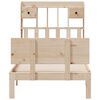 vidaXL Lit biblioth&egrave;que sans matelas 75x190 cm bois de pin massif