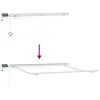 vidaXL Auvent R&eacute;tractable Blanc 300 x 250 cm Tissu et acier