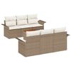 vidaXL Ensemble de canap&eacute; de jardin 7 pc 6-Nombre de places