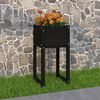 vidaXL Jardini&egrave;re Noir 40x40x81 cm Bois massif de pin