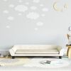 vidaXL Canap&eacute; pour enfants cr&egrave;me 100x50x26 cm velours