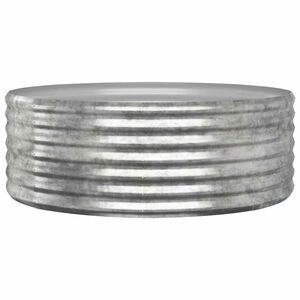 vidaXL Lit sur&eacute;lev&eacute; de jardin Acier galvanis&eacute; Argent&eacute;