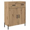 vidaXL Haut Armoire Montage mural Ch&ecirc;ne artisanal 69,5 x 34 x 180 cm
