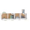 vidaXL Armoires murales 2 pcs Blanc brillant 80x35x36,5 cm