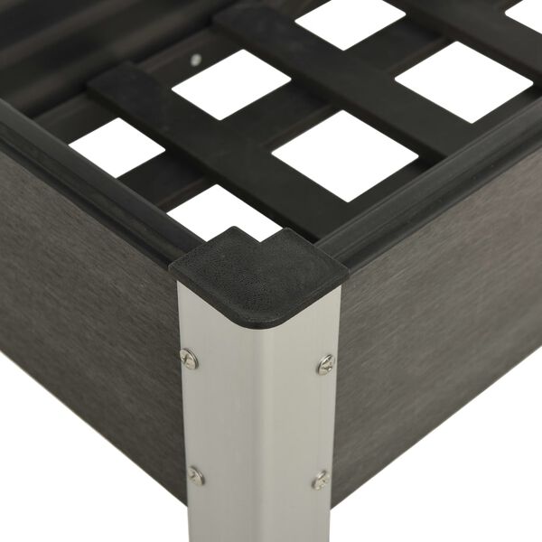 vidaXL Lit surélevé de jardin 75x40x75 cm WPC Gris