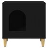 vidaXL Maison pour chat Noir 51 x 30 x 52 cm Bois d'ing&eacute;nierie