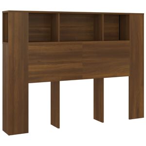 vidaXL Armoire de t&ecirc;te de lit Ch&ecirc;ne marron 140x18,5x104,5 cm