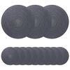 vidaXL Placemets en jute 12 pc Gris fonc&eacute; 100 % jute Tossa