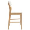 vidaXL Chaises de salle &agrave; manger 2 pcs Naturel 48 x 49 x 95 cm