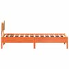 vidaXL Cadre de lit sans matelas cire marron 100x200cm bois pin massif