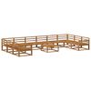 vidaXL Ensemble de canap&eacute;s d'ext&eacute;rieur 11 pcs Naturel