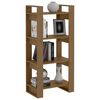 vidaXL Biblioth&egrave;que/Cloison Marron miel 60x35x125 cm Bois massif