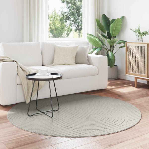 vidaXL Tapis de surface Rond PALMERAS Vert &Oslash; 160 CM Polyester