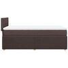 vidaXL Sommier &agrave; lattes de lit avec matelas Marron fonc&eacute; 90x190 cm