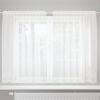 vidaXL Rideau en Dentelle Floral Blanc 140 x 150 cm Polyester