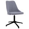 vidaXL Chaises pivotantes &agrave; manger lot de 2 gris clair tissu
