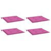 vidaXL Coussins de chaise de jardin lot de 4 rose 40x40x4 cm