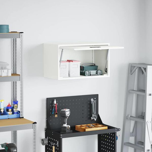 vidaXL Armoire murale pour garage Blanc 60 x 33 x 35 cm