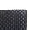 vidaXL Ensemble de bar d'ext&eacute;rieur 9 pcs R&eacute;sine tress&eacute;e et acacia Noir