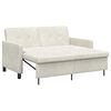 vidaXL Canap&eacute;-Lit Cr&egrave;me Tissu