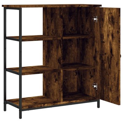 vidaXL Buffet chêne fumé 70x30x80 cm bois d'ingénierie