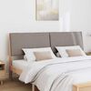 vidaXL T&ecirc;te de lit capitonn&eacute;e Taupe 200 cm Pin massif