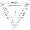 vidaXL Voile d'ombrage blanc 2x2x2 m 100 % polyester oxford