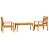 vidaXL Ensemble de salon de jardin 3 pcs bois d'acacia solide