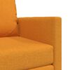 vidaXL Canap&eacute;-lit 2 en 1 jaune fonc&eacute; 112x174x55 cm tissu