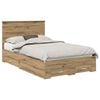 vidaXL Cadre de lit Ch&ecirc;ne artisanal 120 x 190 cm Bois d'ing&eacute;nierie